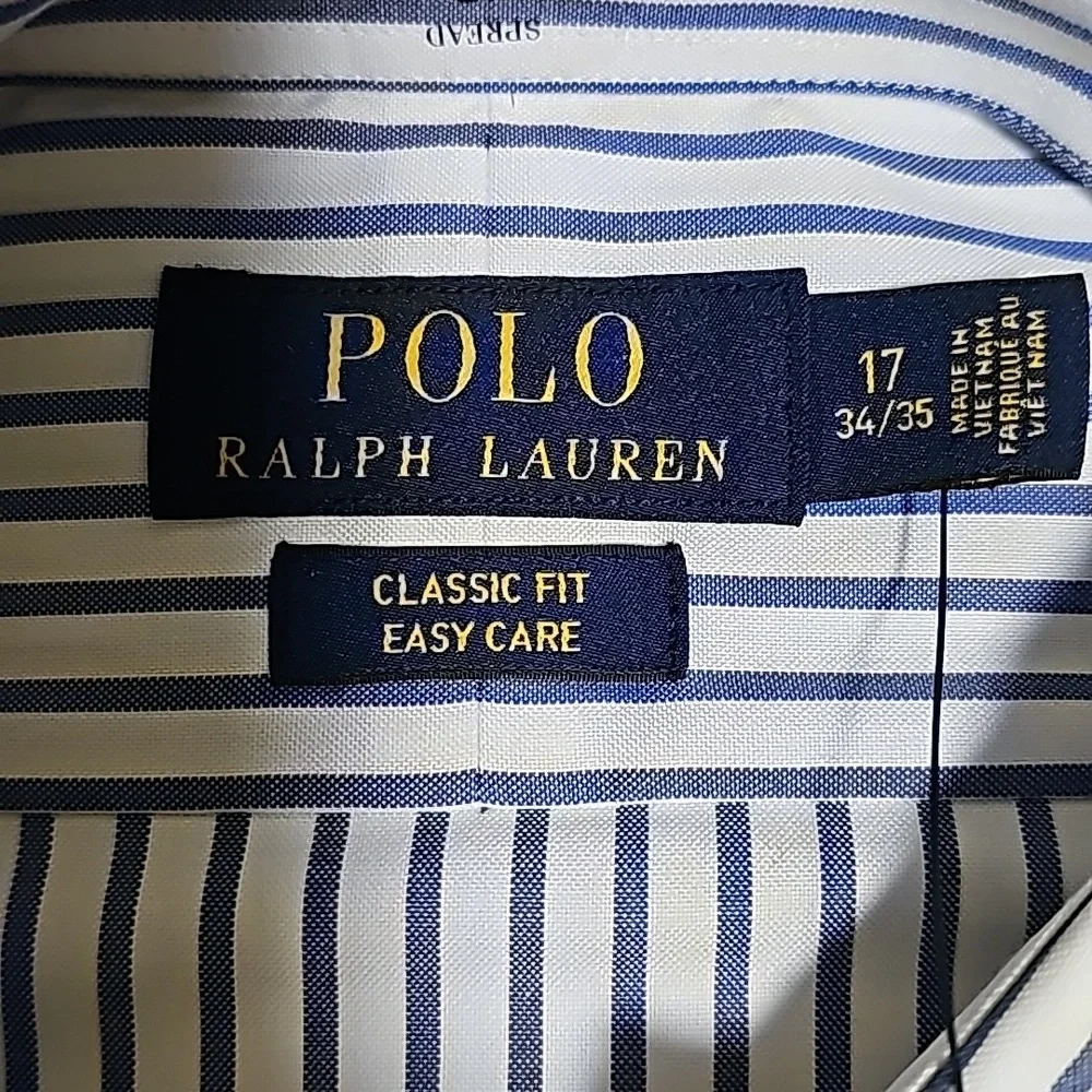 Polo Ralph Lauren Blue White Stripe Shirt